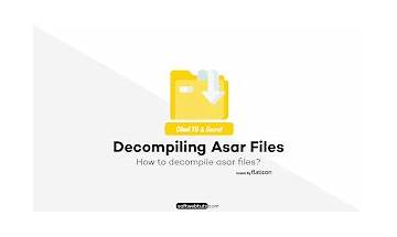 How to decompile asar files?